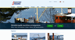Desktop Screenshot of maritimetours.no
