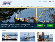 Tablet Screenshot of maritimetours.no